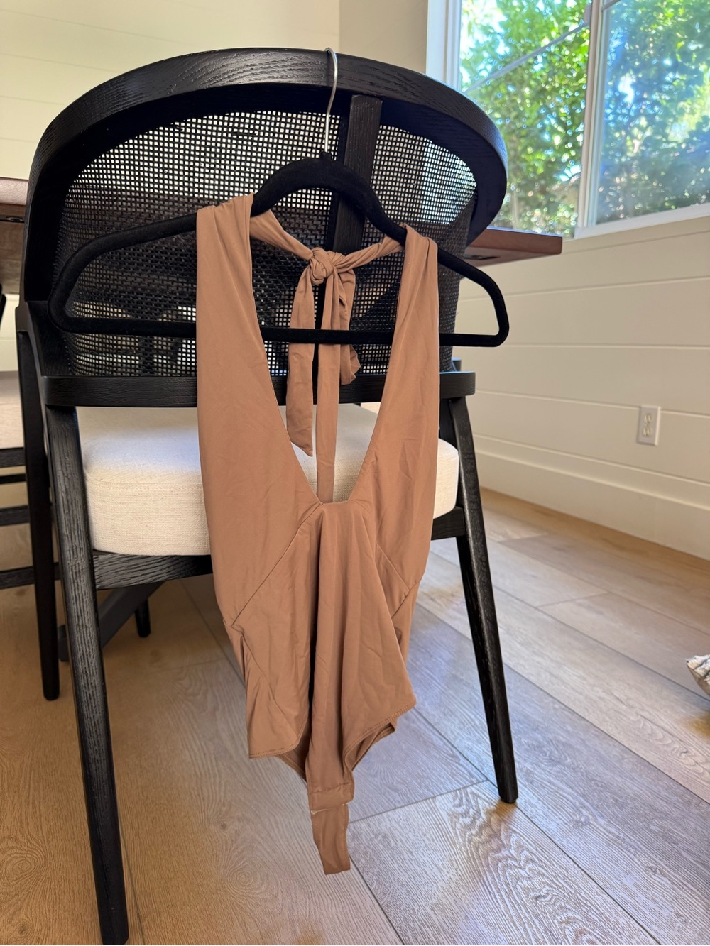 Lavish Brown Halter One-Piece Swimsuit